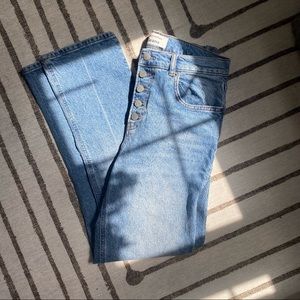 Reformation Liza Button Fly Straight Jeans